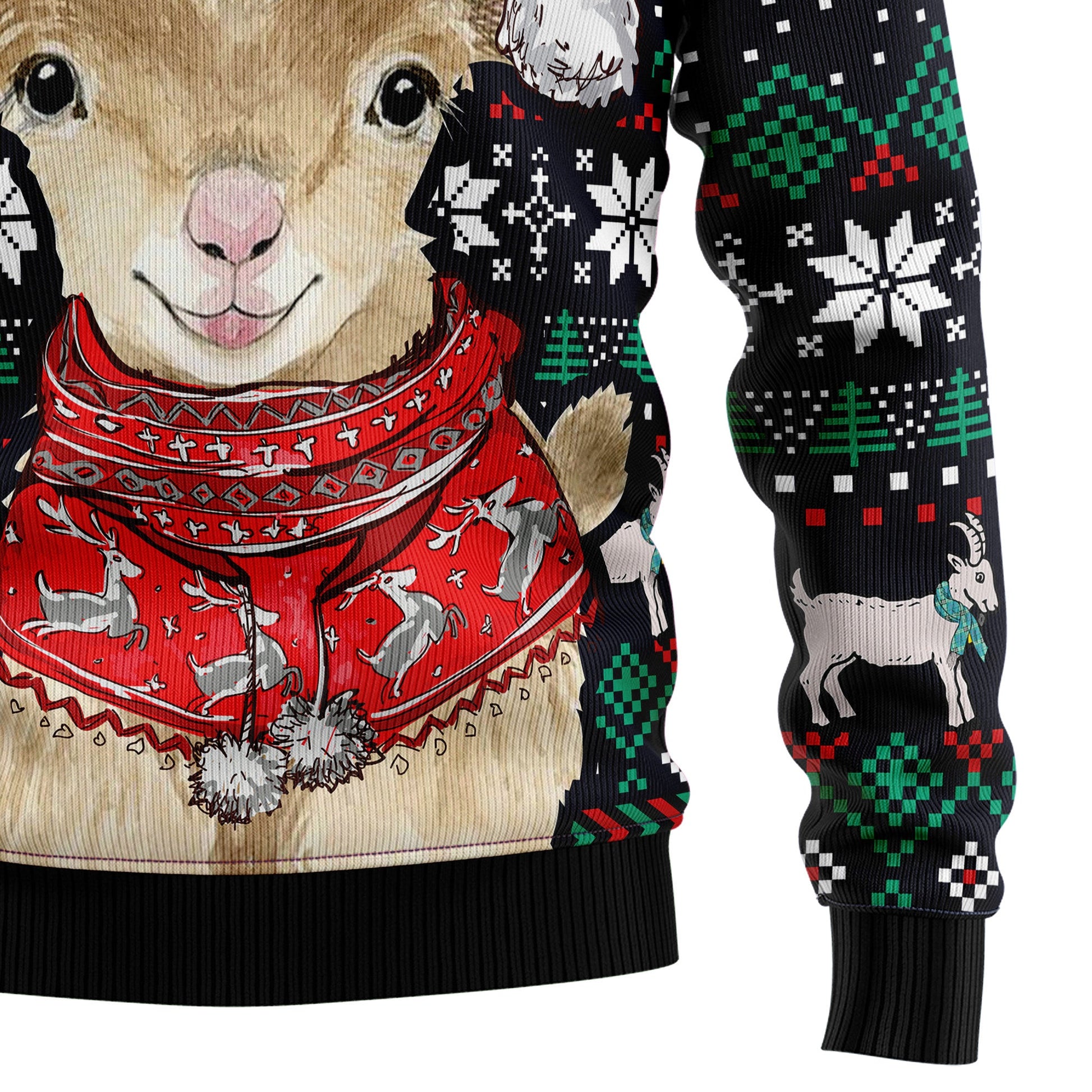 litzzy Cute Goat T1410 Ugly Christmas Sweater -  Best Gift For Christmas, Noel Malalan - Christmas Signature sweater   