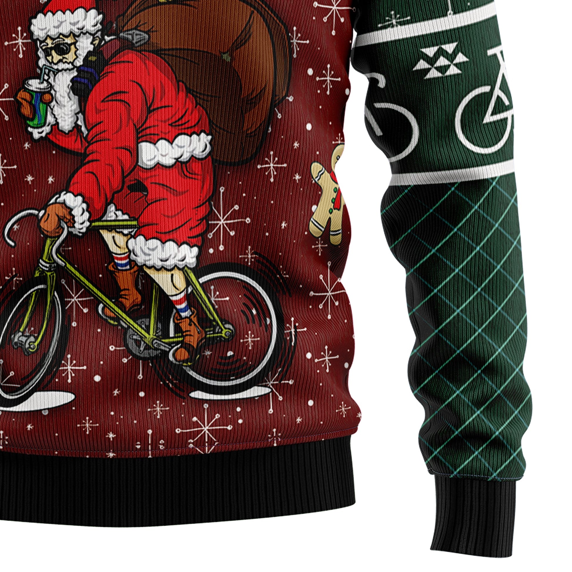 litzzy Santa Cycling T1811 Ugly Christmas Sweater -  Best Gift For Christmas, Noel Malalan - Christmas Signature sweater   