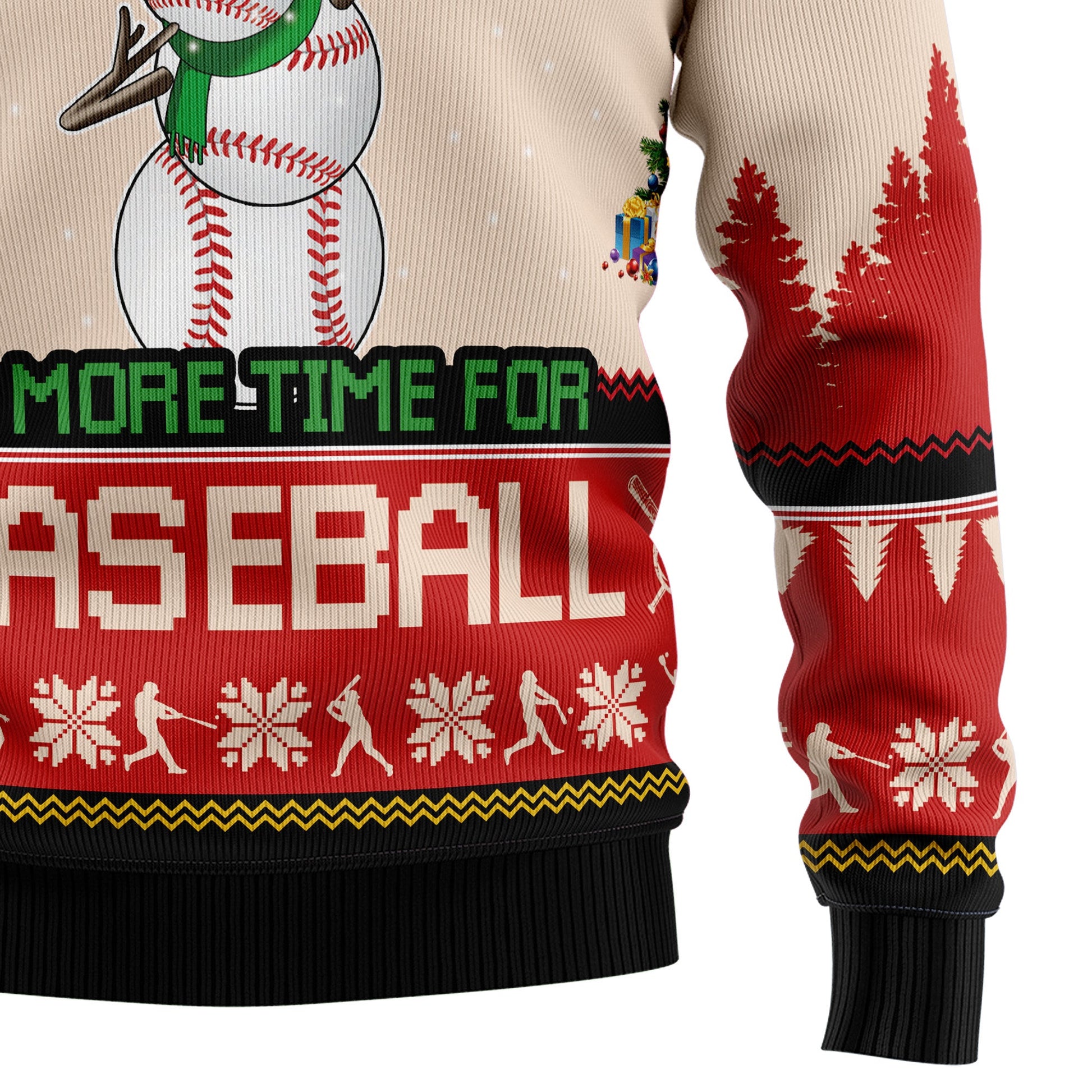 litzzy Christmas Time For Baseball T0611 Ugly Christmas Sweater -  Best Gift For Christmas, Noel Malalan - Christmas Signature sweater   