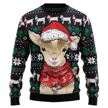 litzzy Cute Goat T1410 Ugly Christmas Sweater -  Best Gift For Christmas, Noel Malalan - Christmas Signature sweater   