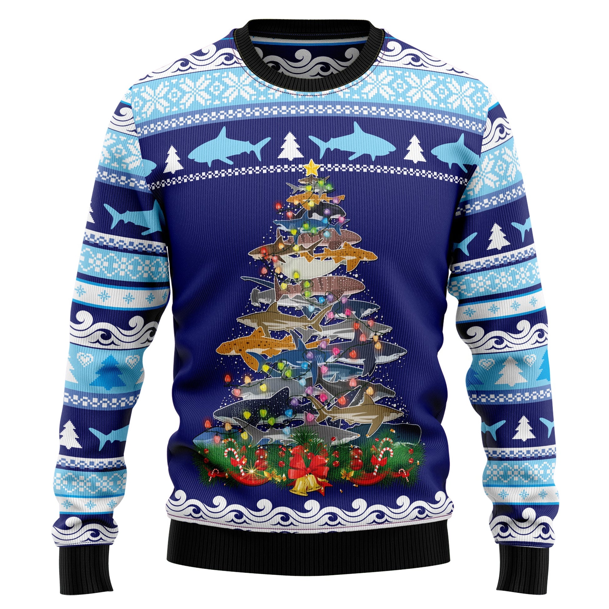 litzzy Shark Christmas Tree T2710 Ugly Christmas Sweater -  Best Gift For Christmas, Noel Malalan - Christmas Signature sweater   