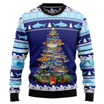 litzzy Shark Christmas Tree T2710 Ugly Christmas Sweater -  Best Gift For Christmas, Noel Malalan - Christmas Signature sweater   