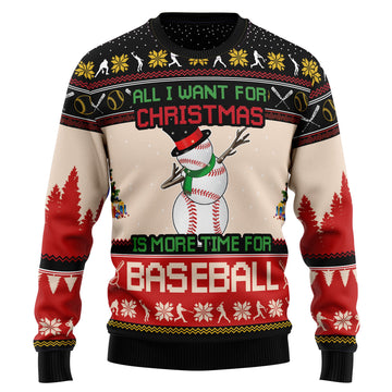 litzzy Christmas Time For Baseball T0611 Ugly Christmas Sweater -  Best Gift For Christmas, Noel Malalan - Christmas Signature sweater   