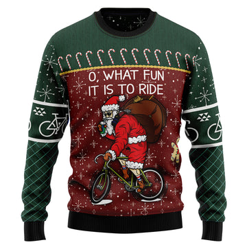 litzzy Santa Cycling T1811 Ugly Christmas Sweater -  Best Gift For Christmas, Noel Malalan - Christmas Signature sweater   