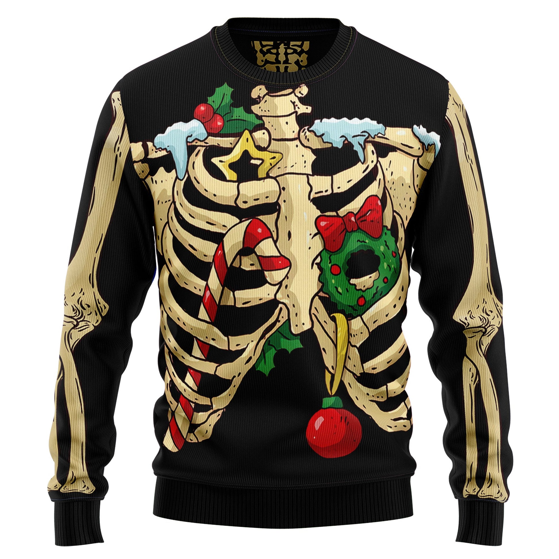 litzzy Skeleton Christmas Awesome T0511 Ugly Christmas Sweater -  Best Gift For Christmas, Noel Malalan - Christmas Signature sweater   