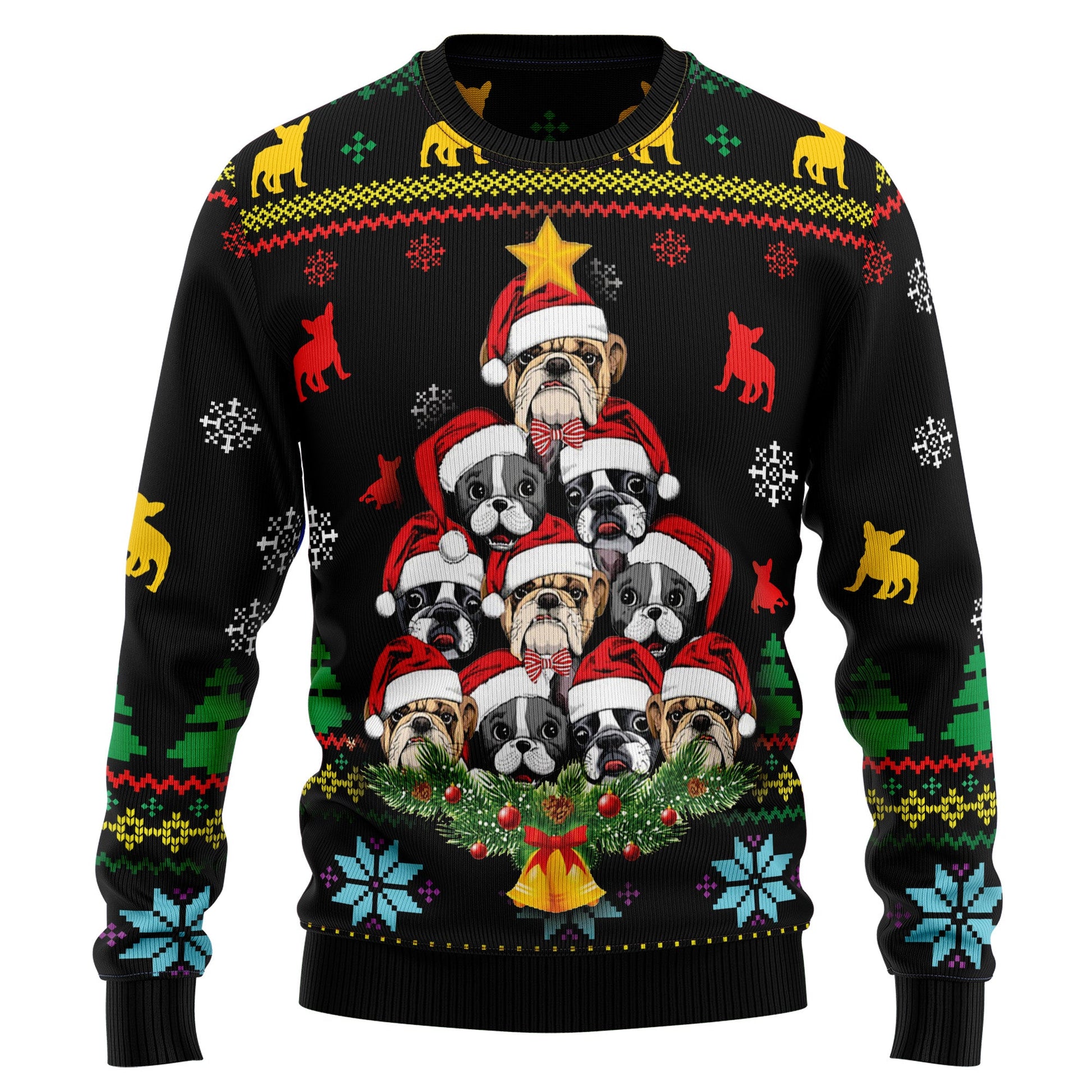 litzzy French Bulldog HT92804 Ugly Christmas Sweater -  Best Gift For Christmas, Noel Malalan - Christmas Signature sweater   