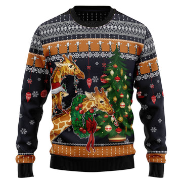 litzzy Giraffe Love Christmas TG51022 Ugly Christmas Sweater -  Best Gift For Christmas, Noel Malalan - Christmas Signature sweater   