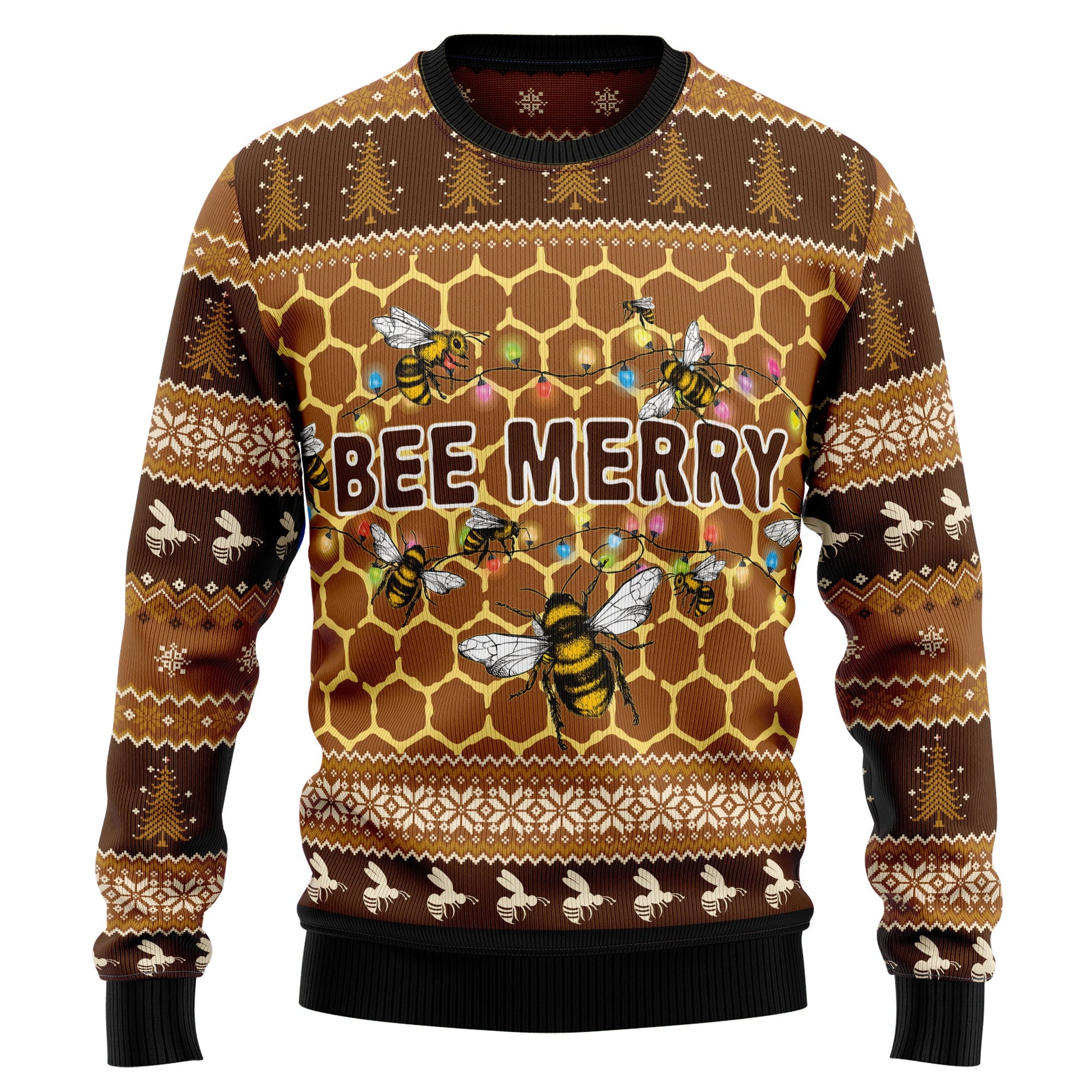 litzzy Bee Merry TG51013 Ugly Christmas Sweater -  Best Gift For Christmas, Noel Malalan - Christmas Signature sweater   