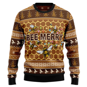 litzzy Bee Merry TG51013 Ugly Christmas Sweater -  Best Gift For Christmas, Noel Malalan - Christmas Signature sweater   