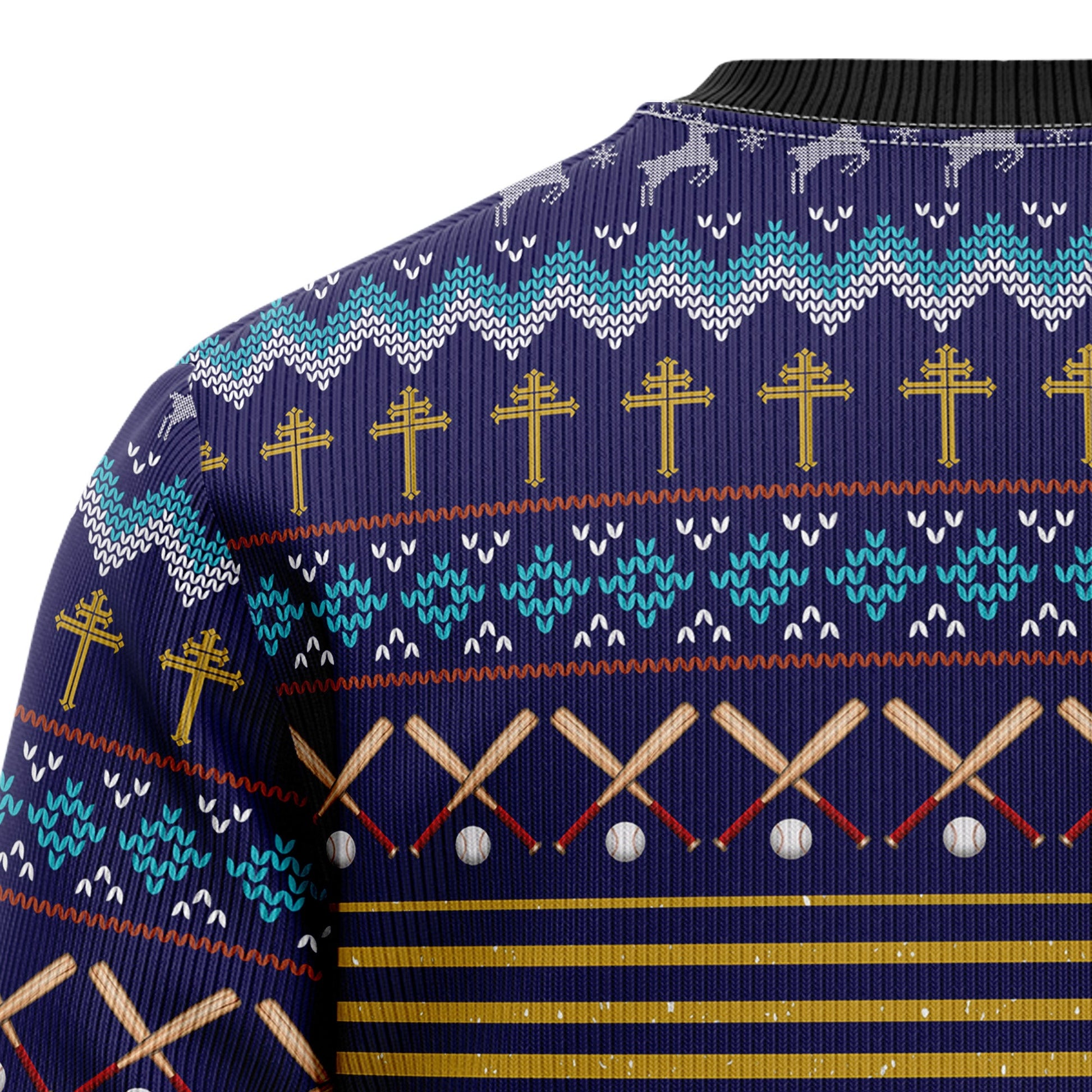 litzzy Baseball Jesus Save T1811 Ugly Christmas Sweater -  Best Gift For Christmas, Noel Malalan - Christmas Signature sweater   