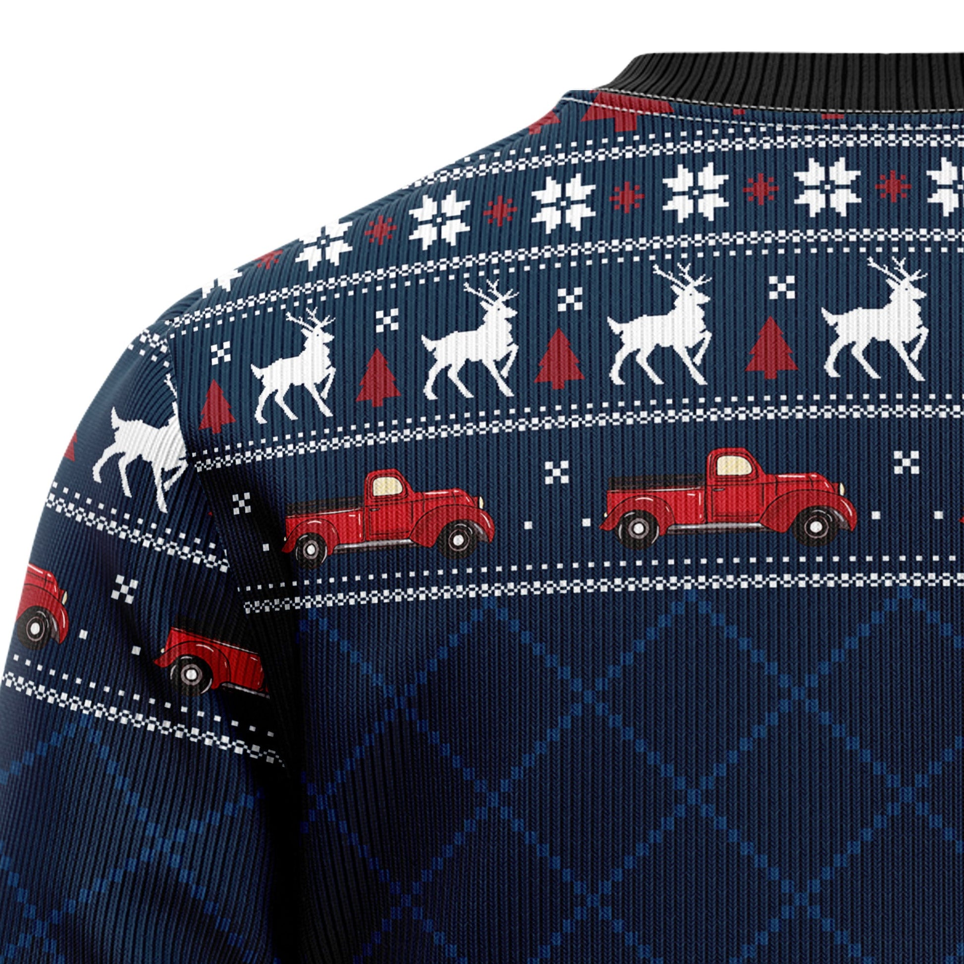 litzzy Vintage Red Truck HZ102303 Ugly Christmas Sweater -  Best Gift For Christmas, Noel Malalan - Christmas Signature sweater   