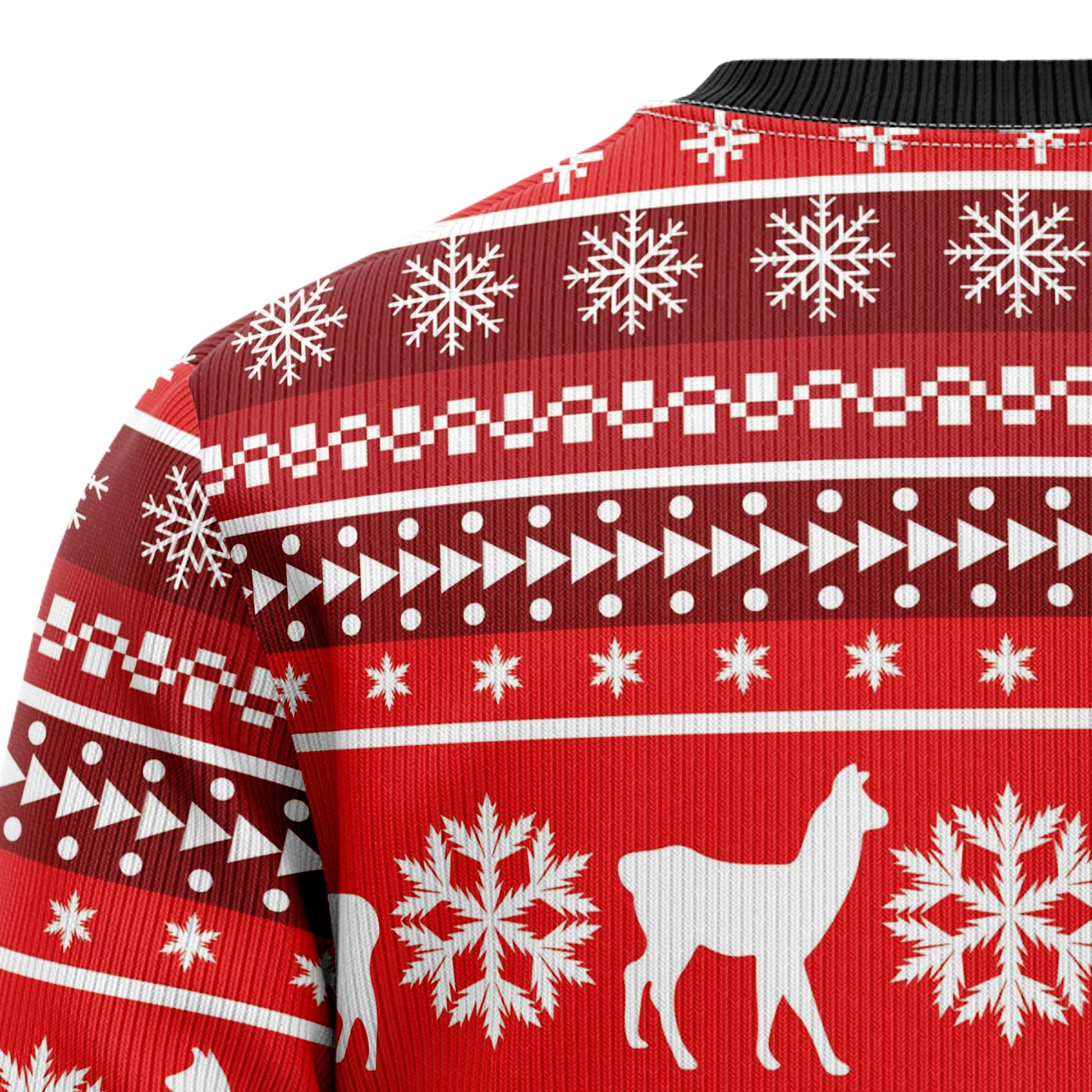 litzzy Festive Llama Xmas HZ92307 Ugly Christmas Sweater -  Best Gift For Christmas, Noel Malalan - Christmas Signature sweater   