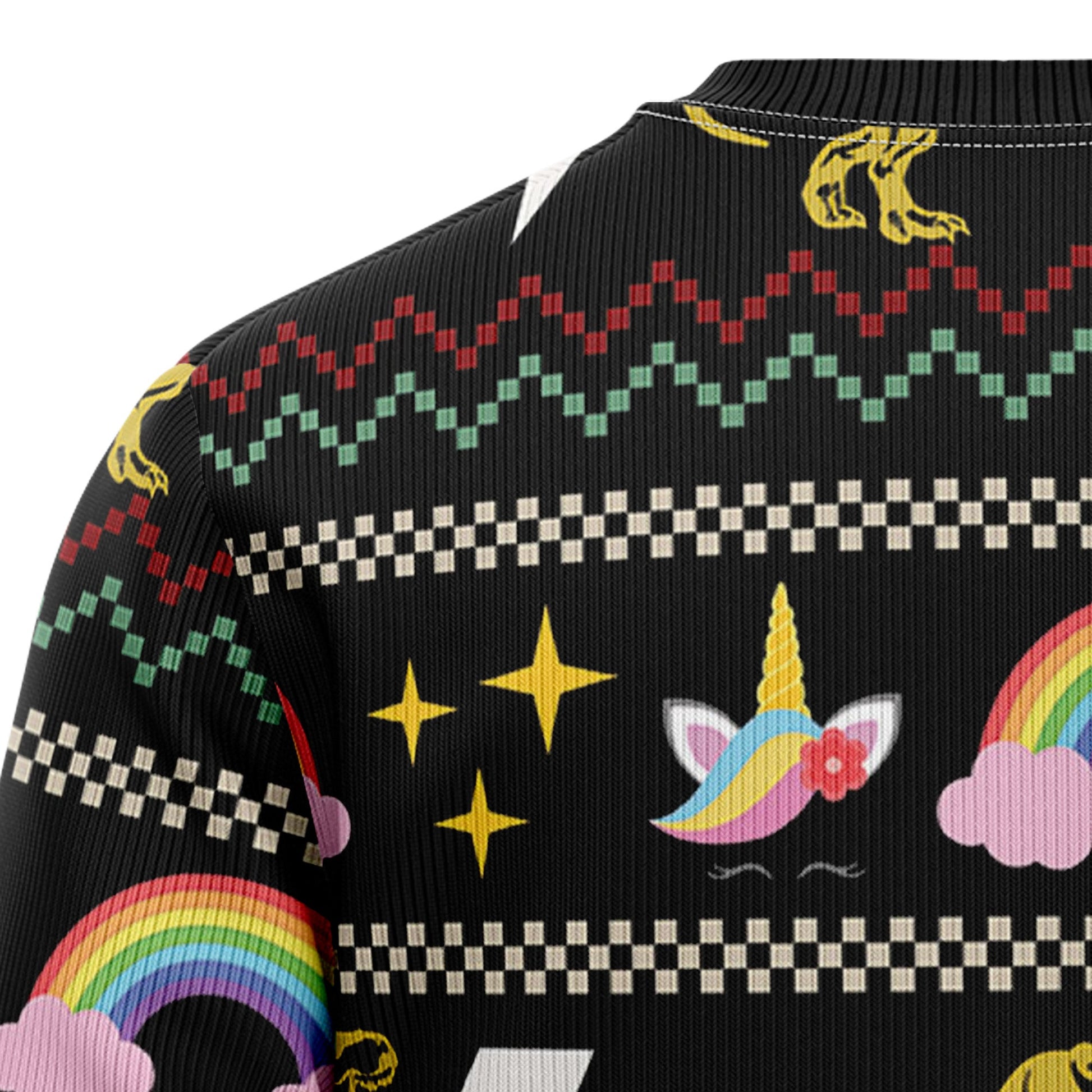litzzy Dinosaur Unicorn Ride Hard T2010 Ugly Christmas Sweater -  Best Gift For Christmas, Noel Malalan - Christmas Signature sweater   