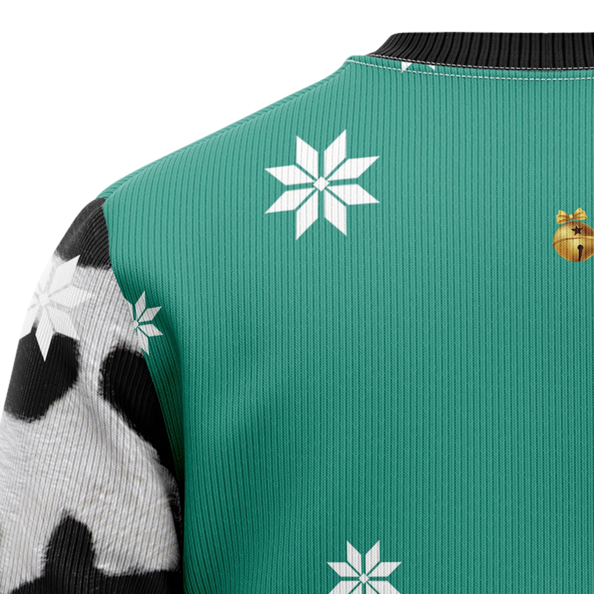 litzzy Cow Merry Christmas Heifer T1911 Ugly Christmas Sweater -  Best Gift For Christmas, Noel Malalan - Christmas Signature sweater   
