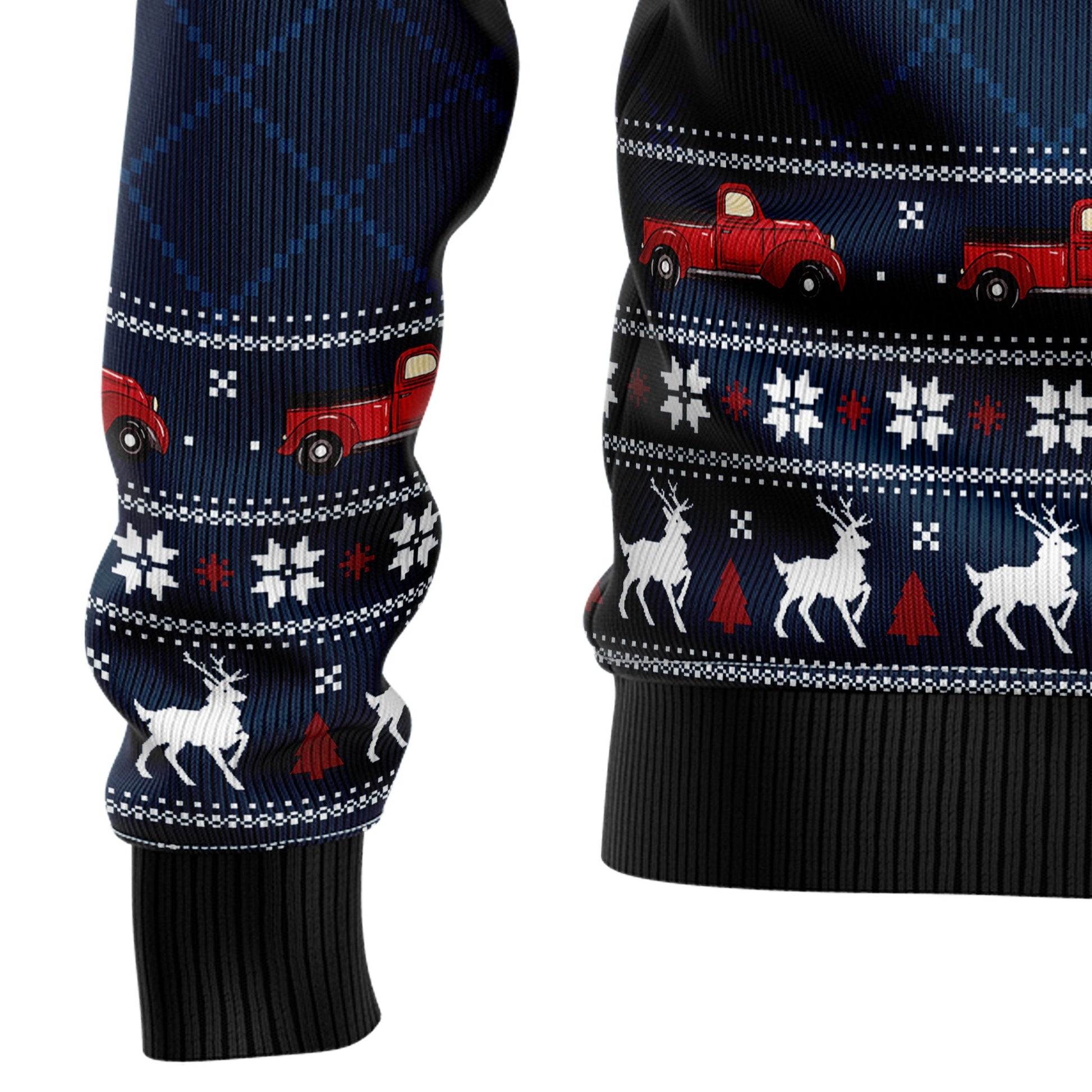 litzzy Vintage Red Truck HZ102303 Ugly Christmas Sweater -  Best Gift For Christmas, Noel Malalan - Christmas Signature sweater   