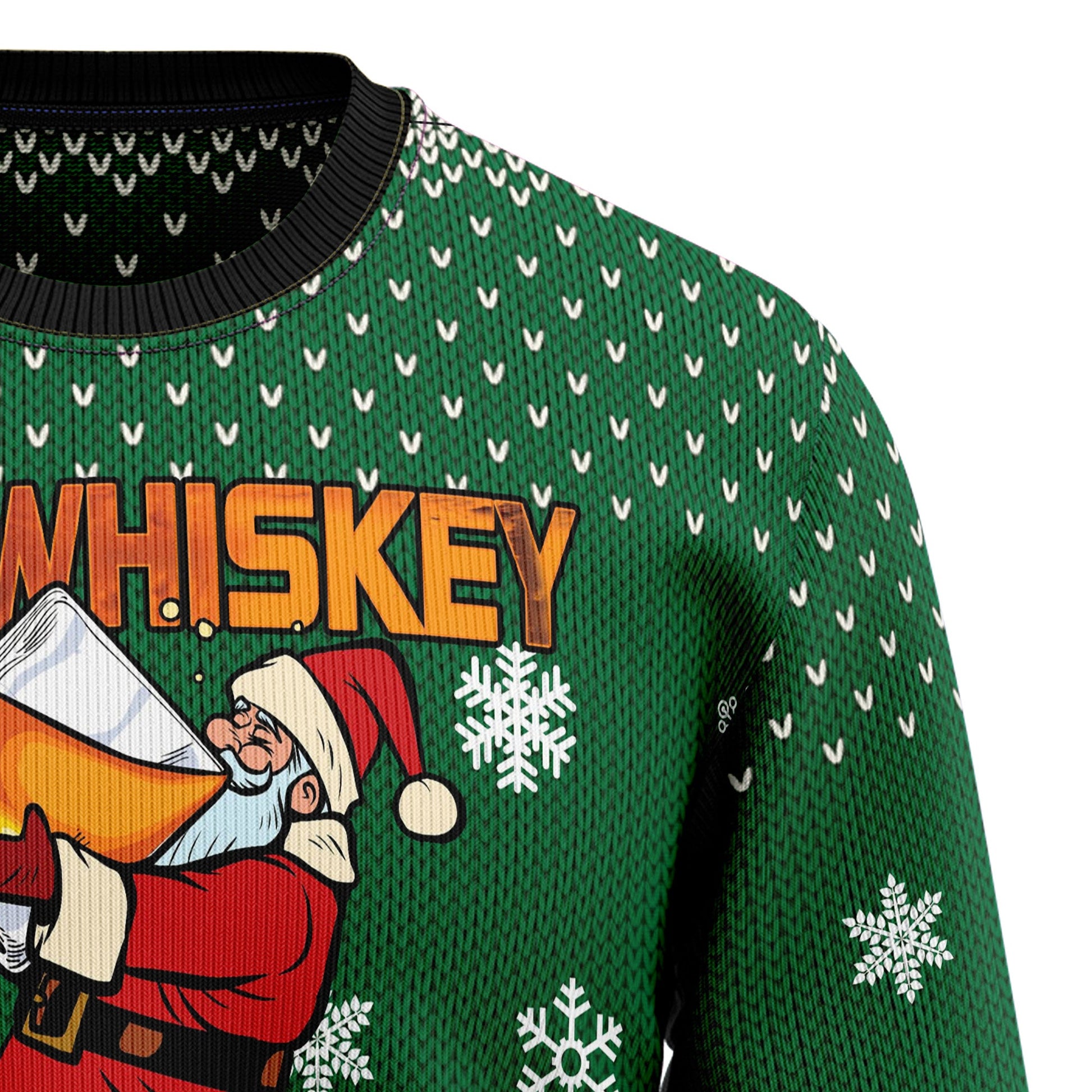 litzzy We Whiskey You A Merry Christmas HT100706 Ugly Christmas Sweater -  Best Gift For Christmas, Noel Malalan - Christmas Signature sweater   