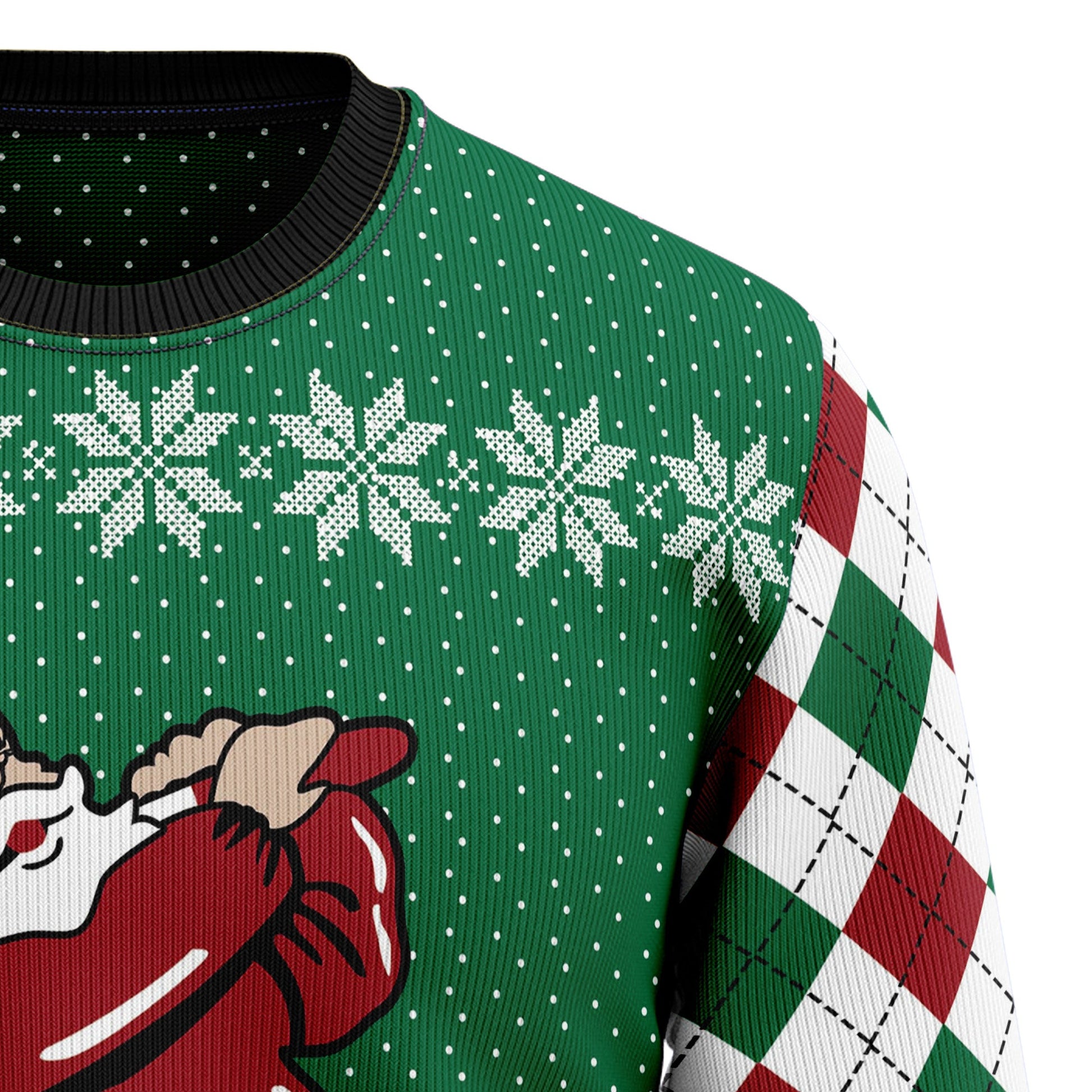 litzzy Golfer Santa G5925 Ugly Christmas Sweater -  Best Gift For Christmas, Noel Malalan - Christmas Signature sweater   