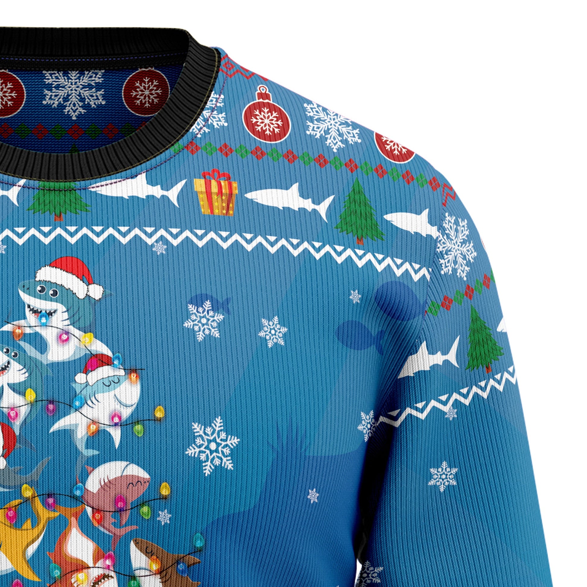 litzzy Shark Holly Jawly Christmas G5116 Ugly Christmas Sweater -  Best Gift For Christmas, Noel Malalan - Christmas Signature sweater   