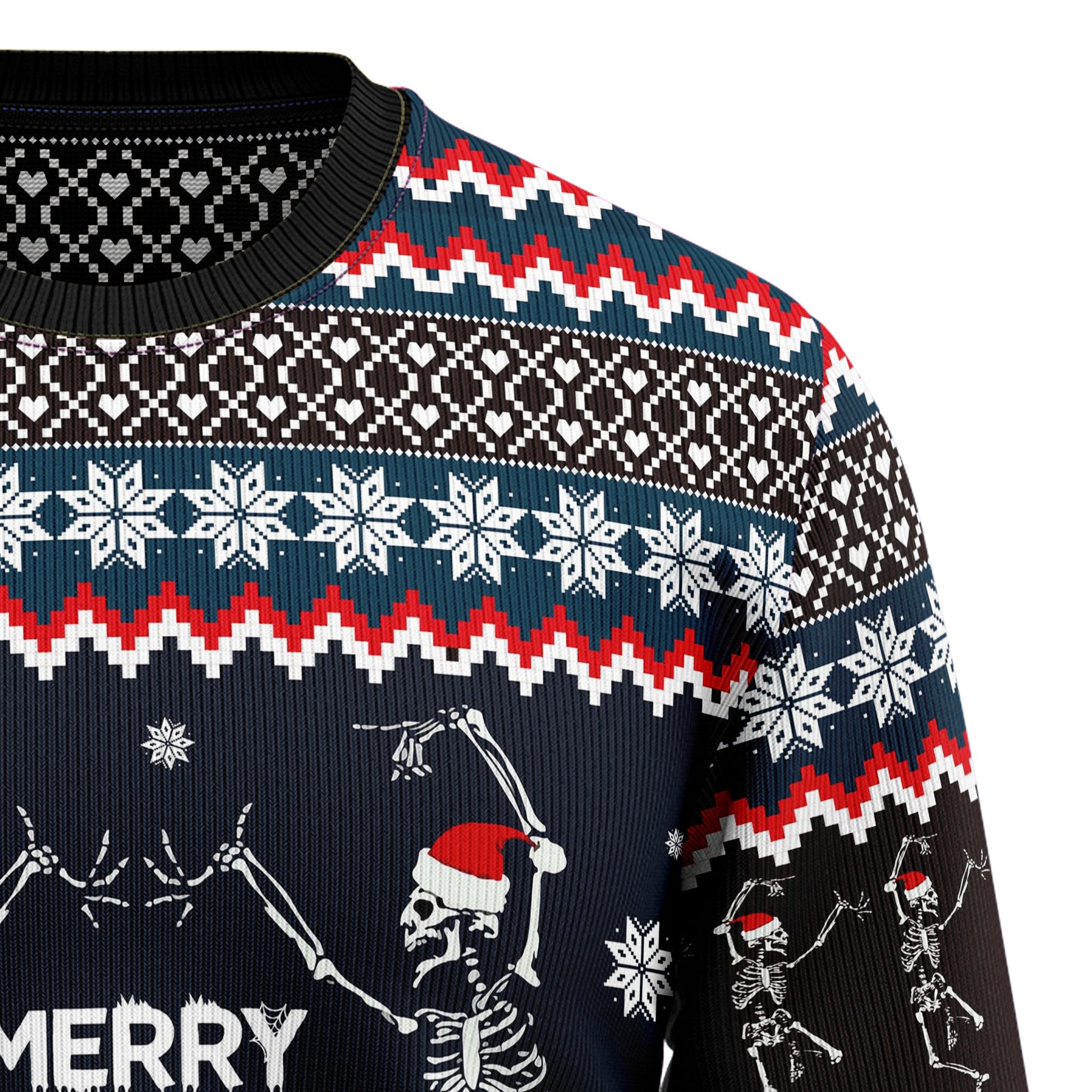 litzzy Skeleton Merry Creepmas TY510 Ugly Christmas Sweater -  Best Gift For Christmas, Noel Malalan - Christmas Signature sweater   