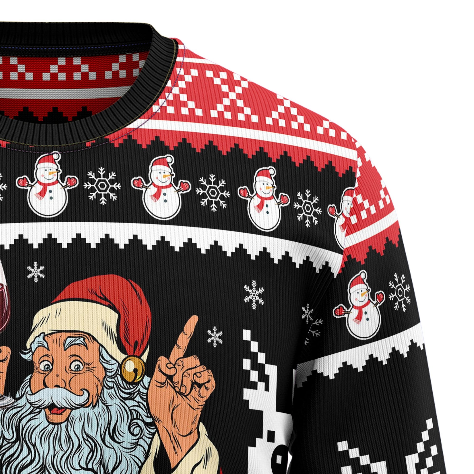 litzzy Red Wine HZ92401 Ugly Christmas Sweater -  Best Gift For Christmas, Noel Malalan - Christmas Signature sweater   