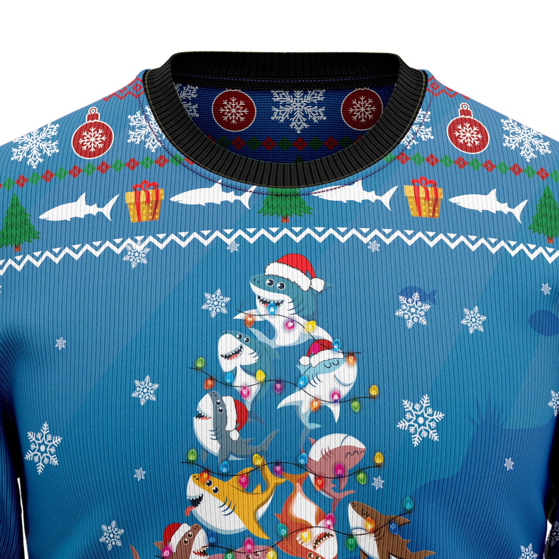 litzzy Shark Holly Jawly Christmas G5116 Ugly Christmas Sweater -  Best Gift For Christmas, Noel Malalan - Christmas Signature sweater   