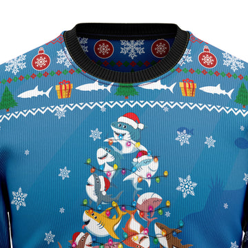 litzzy Shark Holly Jawly Christmas G5116 Ugly Christmas Sweater -  Best Gift For Christmas, Noel Malalan - Christmas Signature sweater   
