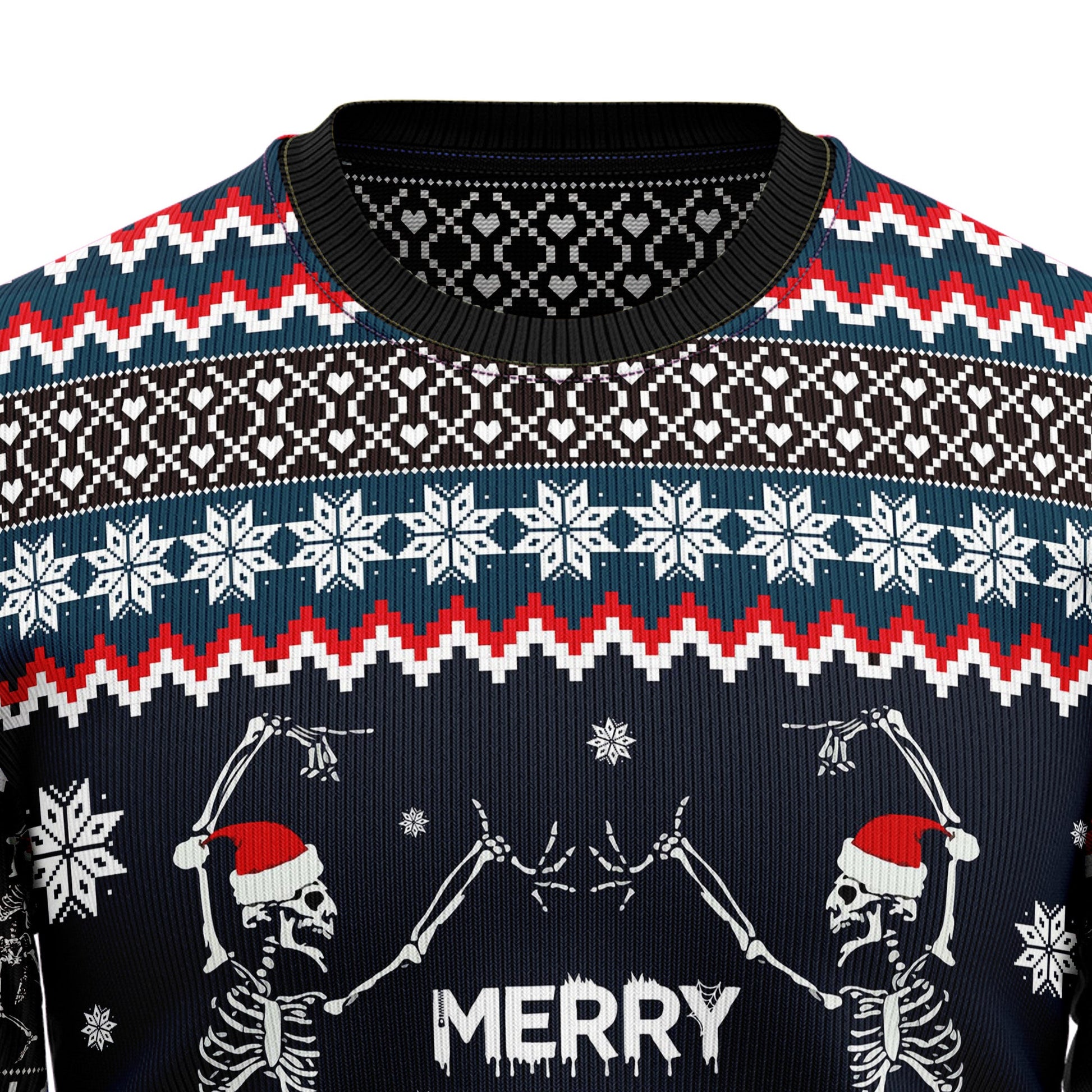 litzzy Skeleton Merry Creepmas TY510 Ugly Christmas Sweater -  Best Gift For Christmas, Noel Malalan - Christmas Signature sweater   