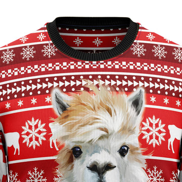 litzzy Festive Llama Xmas HZ92307 Ugly Christmas Sweater -  Best Gift For Christmas, Noel Malalan - Christmas Signature sweater   