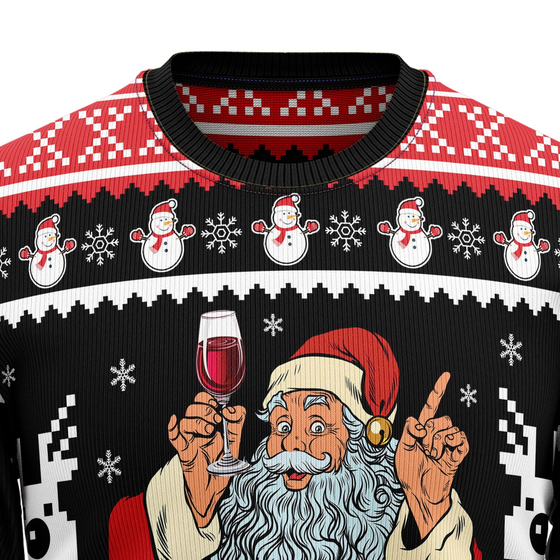 litzzy Red Wine HZ92401 Ugly Christmas Sweater -  Best Gift For Christmas, Noel Malalan - Christmas Signature sweater   