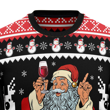 litzzy Red Wine HZ92401 Ugly Christmas Sweater -  Best Gift For Christmas, Noel Malalan - Christmas Signature sweater   