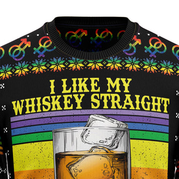 litzzy LGBT Whiskey Straight T510 Ugly Christmas Sweater -  Best Gift For Christmas, Noel Malalan - Christmas Signature sweater   
