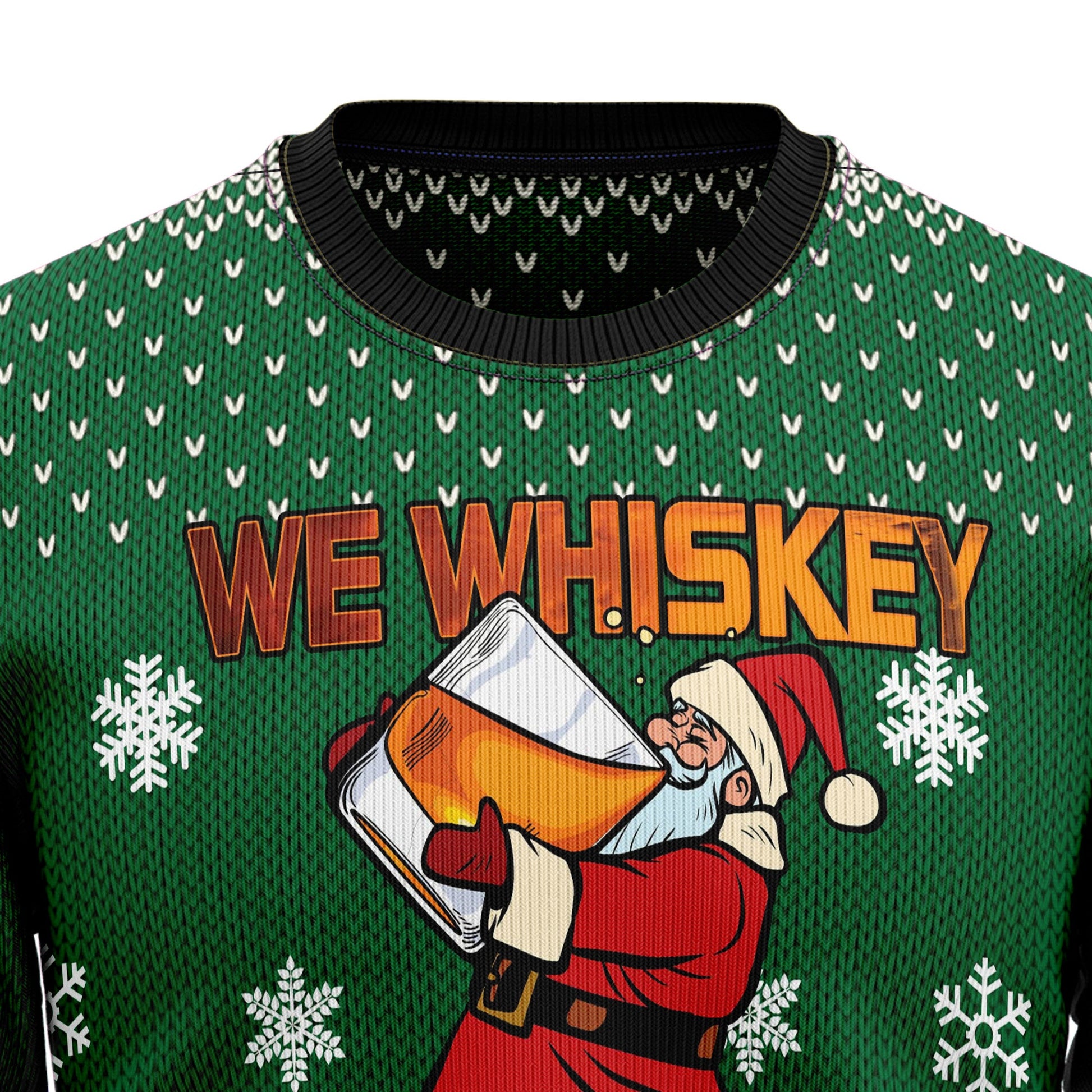 litzzy We Whiskey You A Merry Christmas HT100706 Ugly Christmas Sweater -  Best Gift For Christmas, Noel Malalan - Christmas Signature sweater   