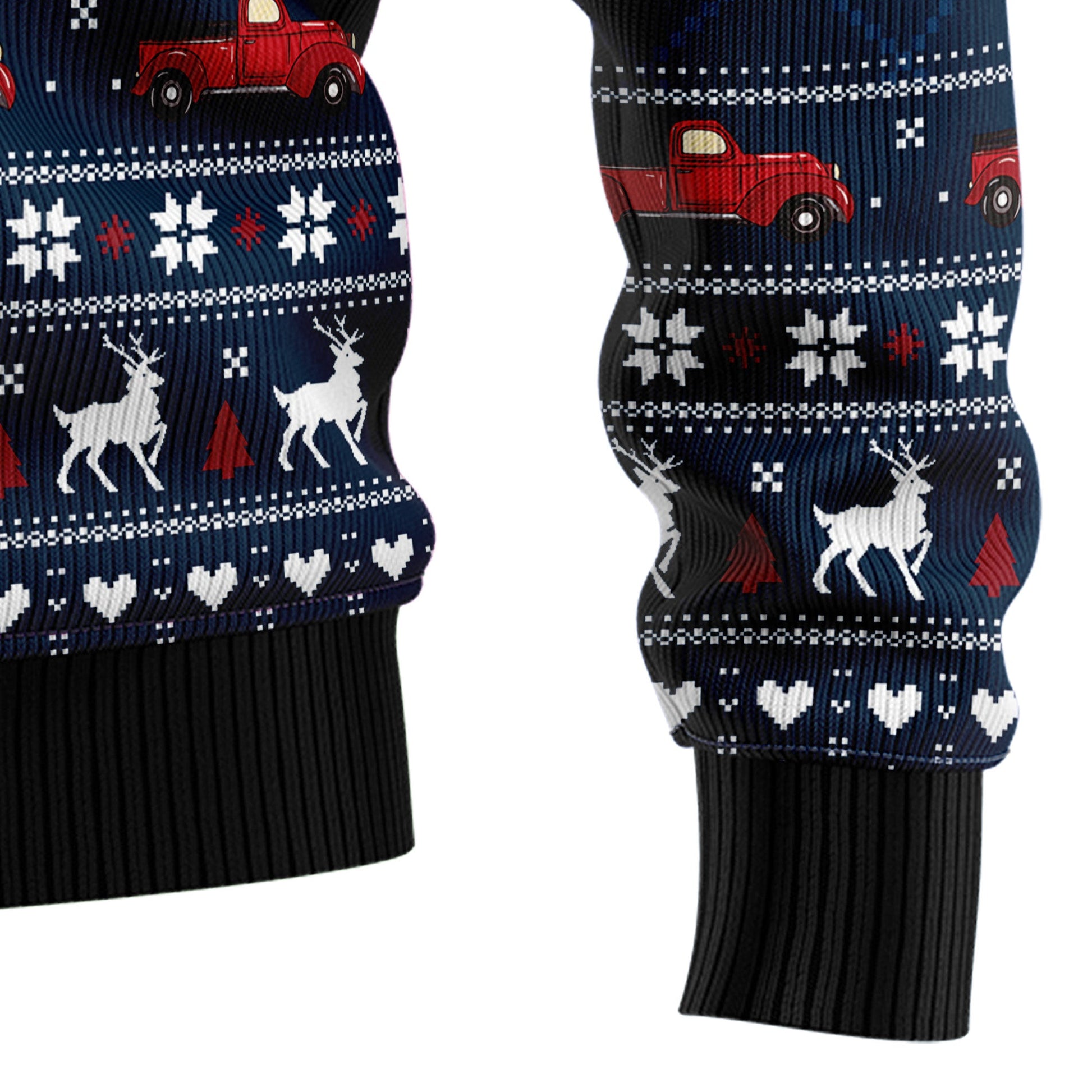 litzzy Vintage Red Truck HZ102303 Ugly Christmas Sweater -  Best Gift For Christmas, Noel Malalan - Christmas Signature sweater   