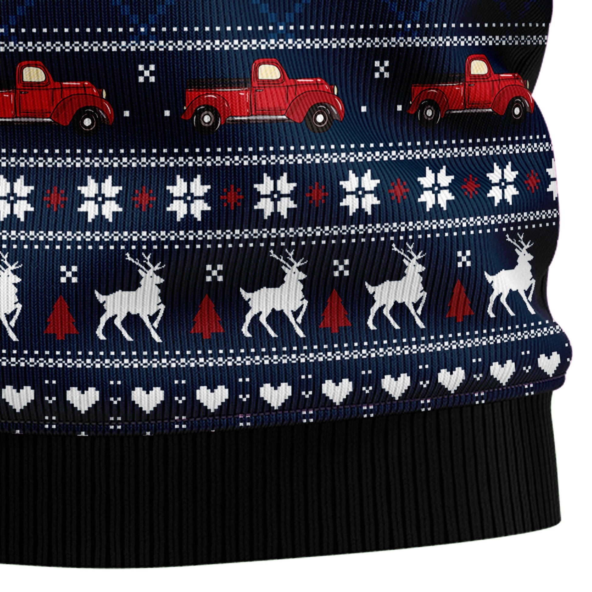 litzzy Vintage Red Truck HZ102303 Ugly Christmas Sweater -  Best Gift For Christmas, Noel Malalan - Christmas Signature sweater   