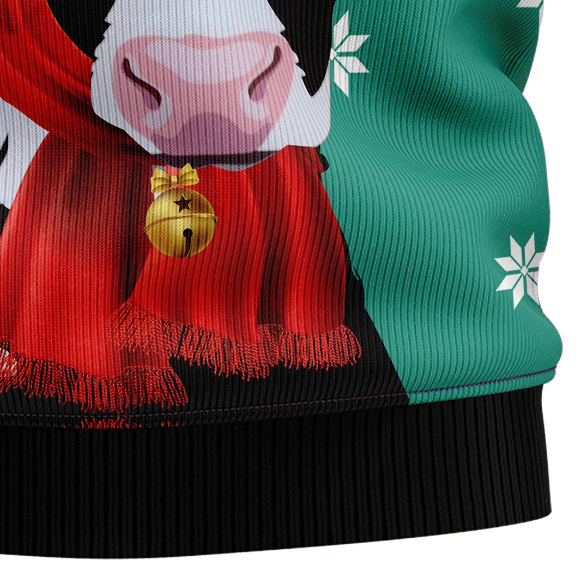 litzzy Cow Merry Christmas Heifer T1911 Ugly Christmas Sweater -  Best Gift For Christmas, Noel Malalan - Christmas Signature sweater   