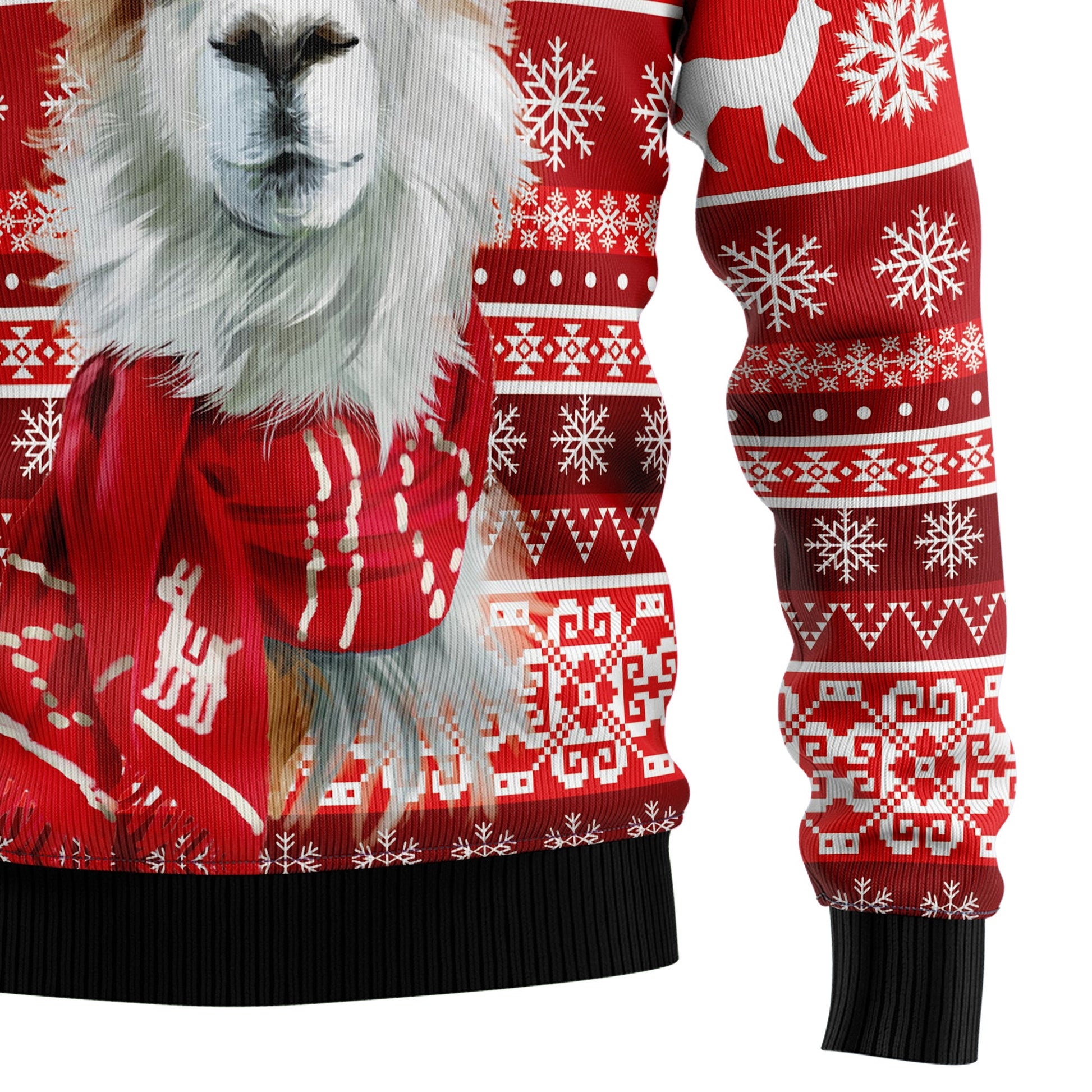 litzzy Festive Llama Xmas HZ92307 Ugly Christmas Sweater -  Best Gift For Christmas, Noel Malalan - Christmas Signature sweater   