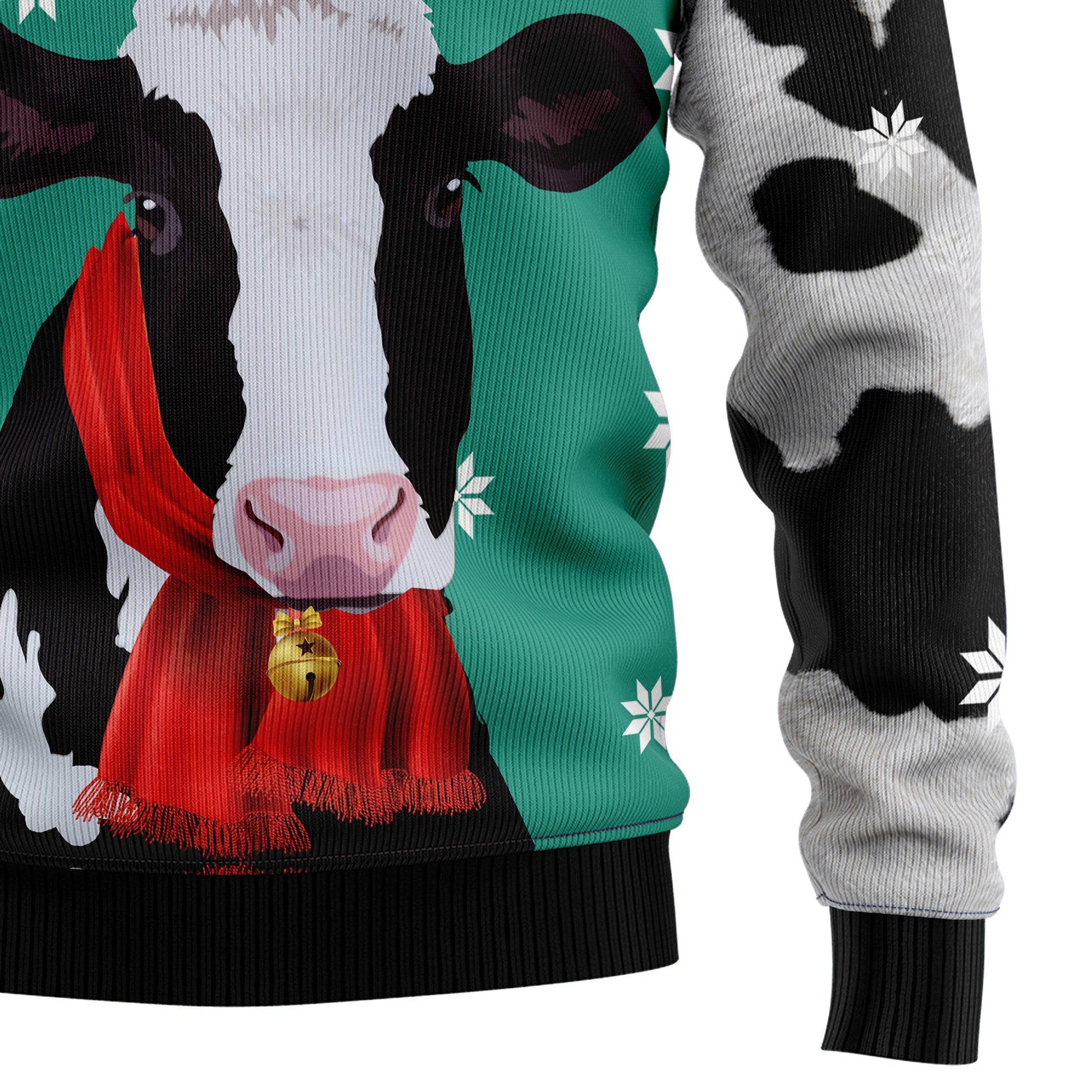 litzzy Cow Merry Christmas Heifer T1911 Ugly Christmas Sweater -  Best Gift For Christmas, Noel Malalan - Christmas Signature sweater   