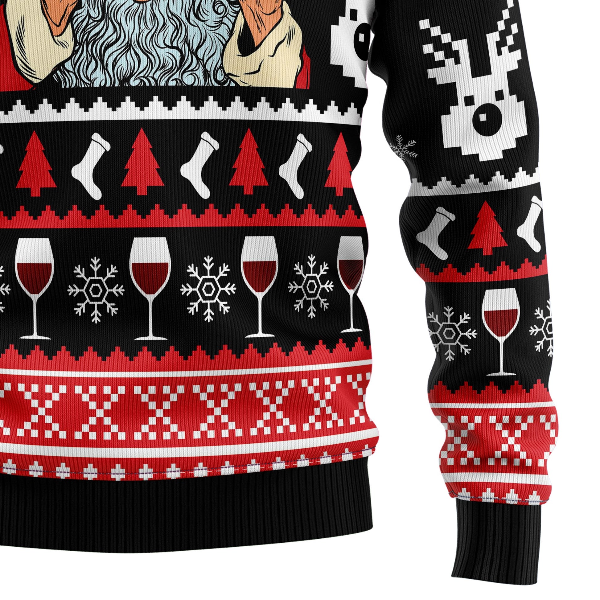 litzzy Red Wine HZ92401 Ugly Christmas Sweater -  Best Gift For Christmas, Noel Malalan - Christmas Signature sweater   