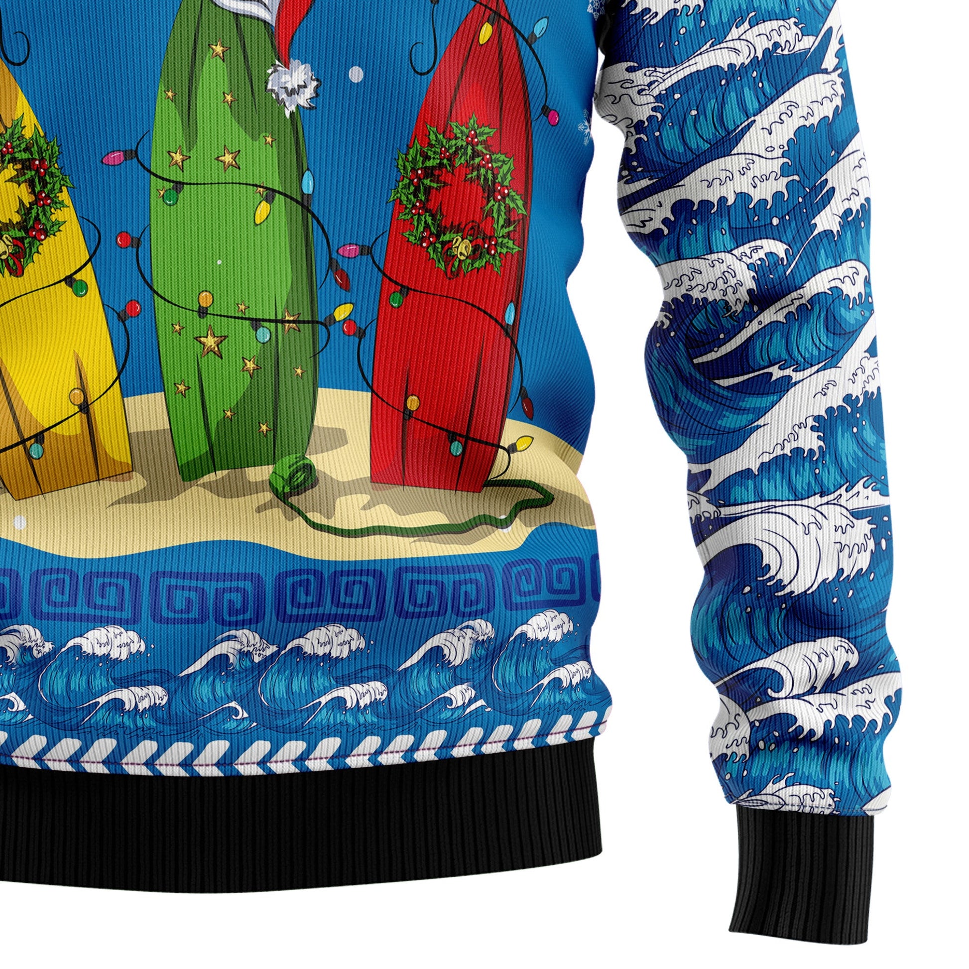 litzzy ?Surfer Swell Christmas T0311 Ugly Christmas Sweater -  Best Gift For Christmas, Noel Malalan - Christmas Signature sweater   