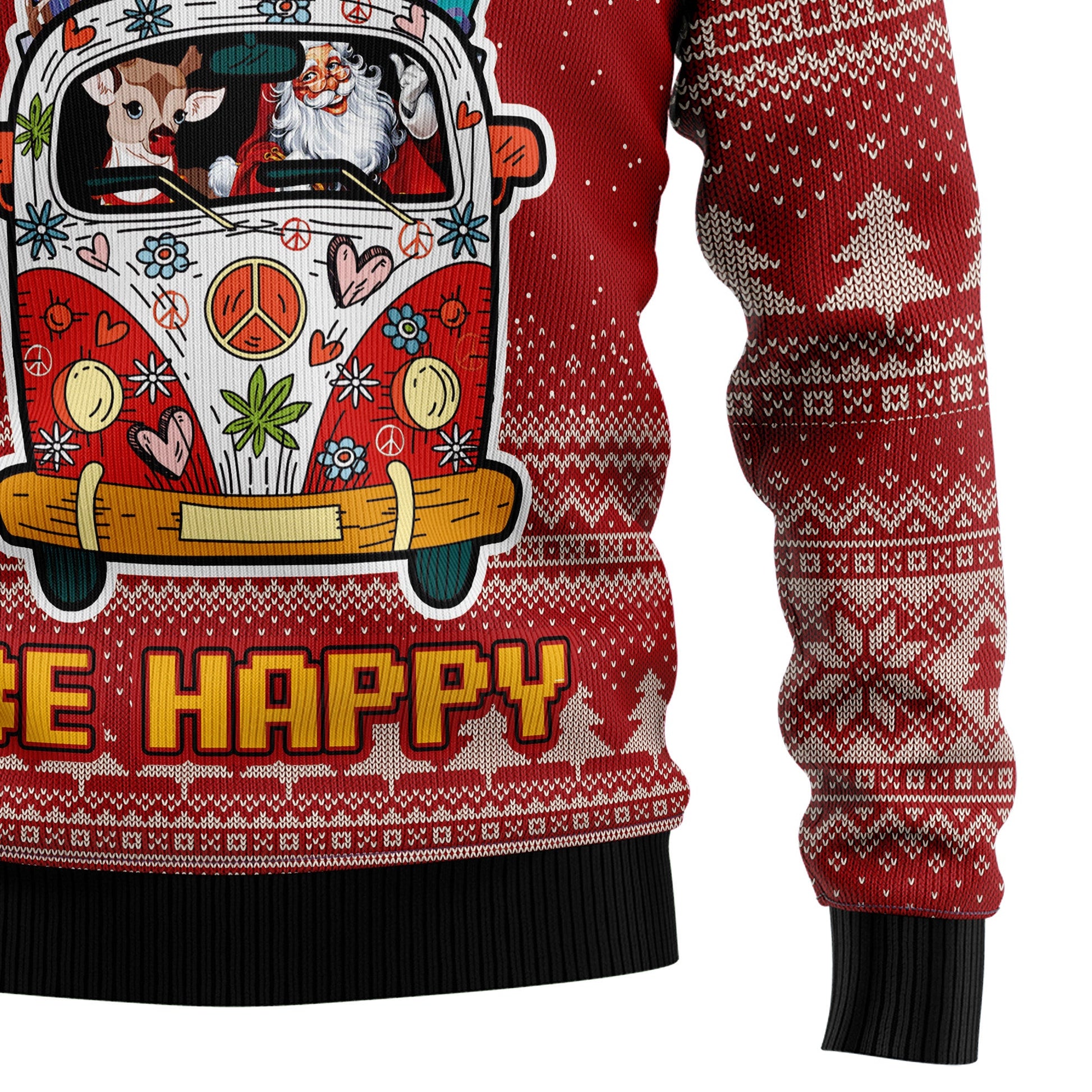 litzzy Hippie Car HT100507 Ugly Christmas Sweater -  Best Gift For Christmas, Noel Malalan - Christmas Signature sweater   