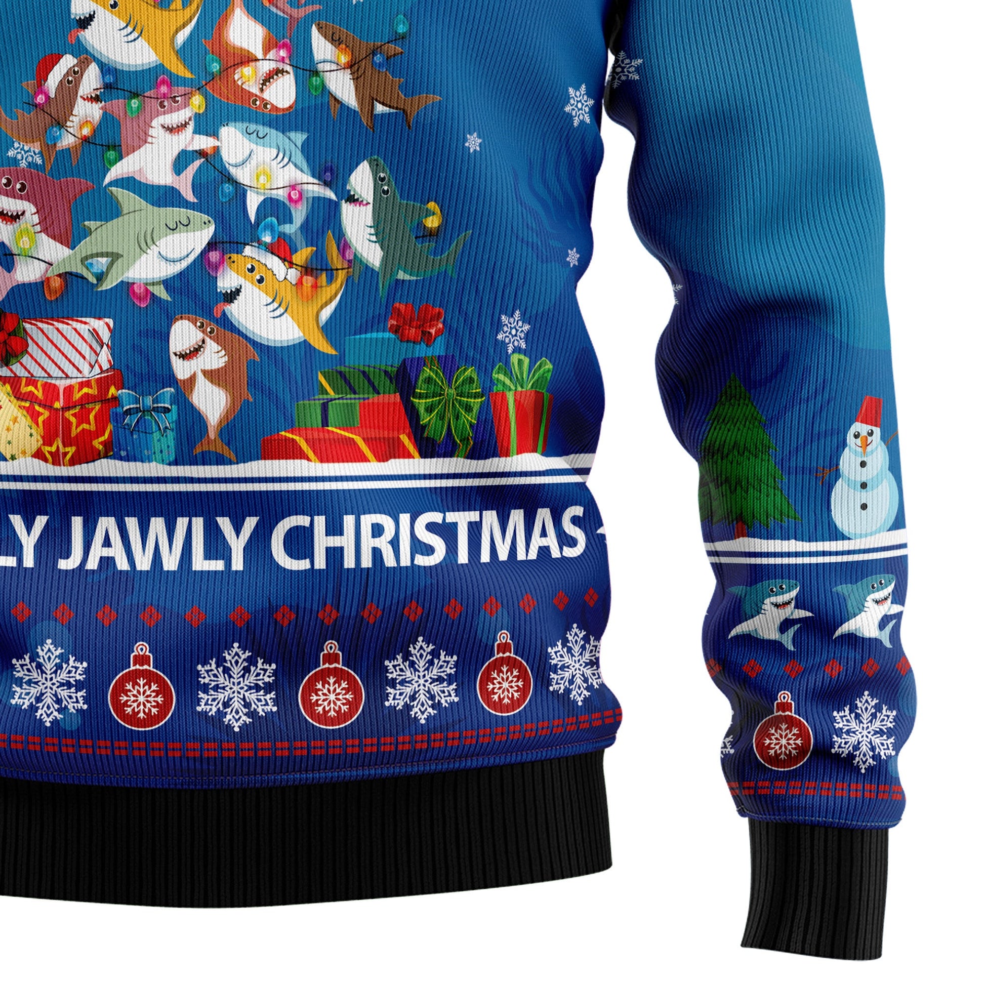 litzzy Shark Holly Jawly Christmas G5116 Ugly Christmas Sweater -  Best Gift For Christmas, Noel Malalan - Christmas Signature sweater   