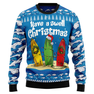 litzzy ?Surfer Swell Christmas T0311 Ugly Christmas Sweater -  Best Gift For Christmas, Noel Malalan - Christmas Signature sweater   