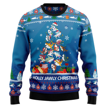 litzzy Shark Holly Jawly Christmas G5116 Ugly Christmas Sweater -  Best Gift For Christmas, Noel Malalan - Christmas Signature sweater   