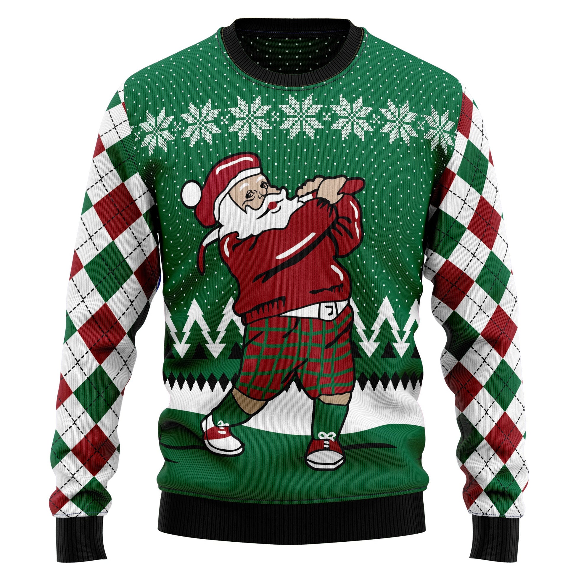 litzzy Golfer Santa G5925 Ugly Christmas Sweater -  Best Gift For Christmas, Noel Malalan - Christmas Signature sweater   