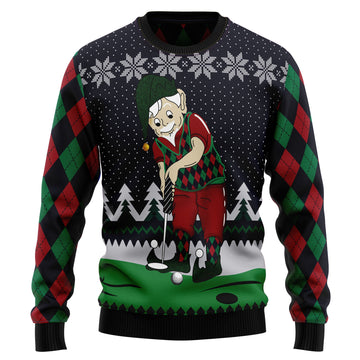 litzzy Golf Lover T1410 Ugly Christmas Sweater -  Best Gift For Christmas, Noel Malalan - Christmas Signature sweater   