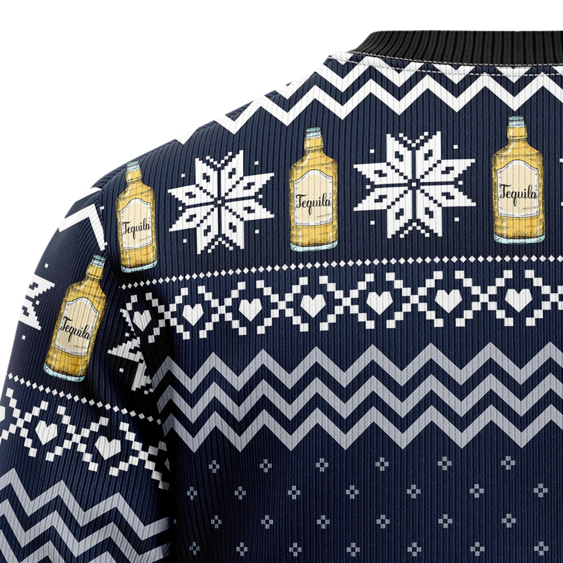 litzzy Tequila My Blood Type TY1610 Ugly Christmas Sweater -  Best Gift For Christmas, Noel Malalan - Christmas Signature sweater   