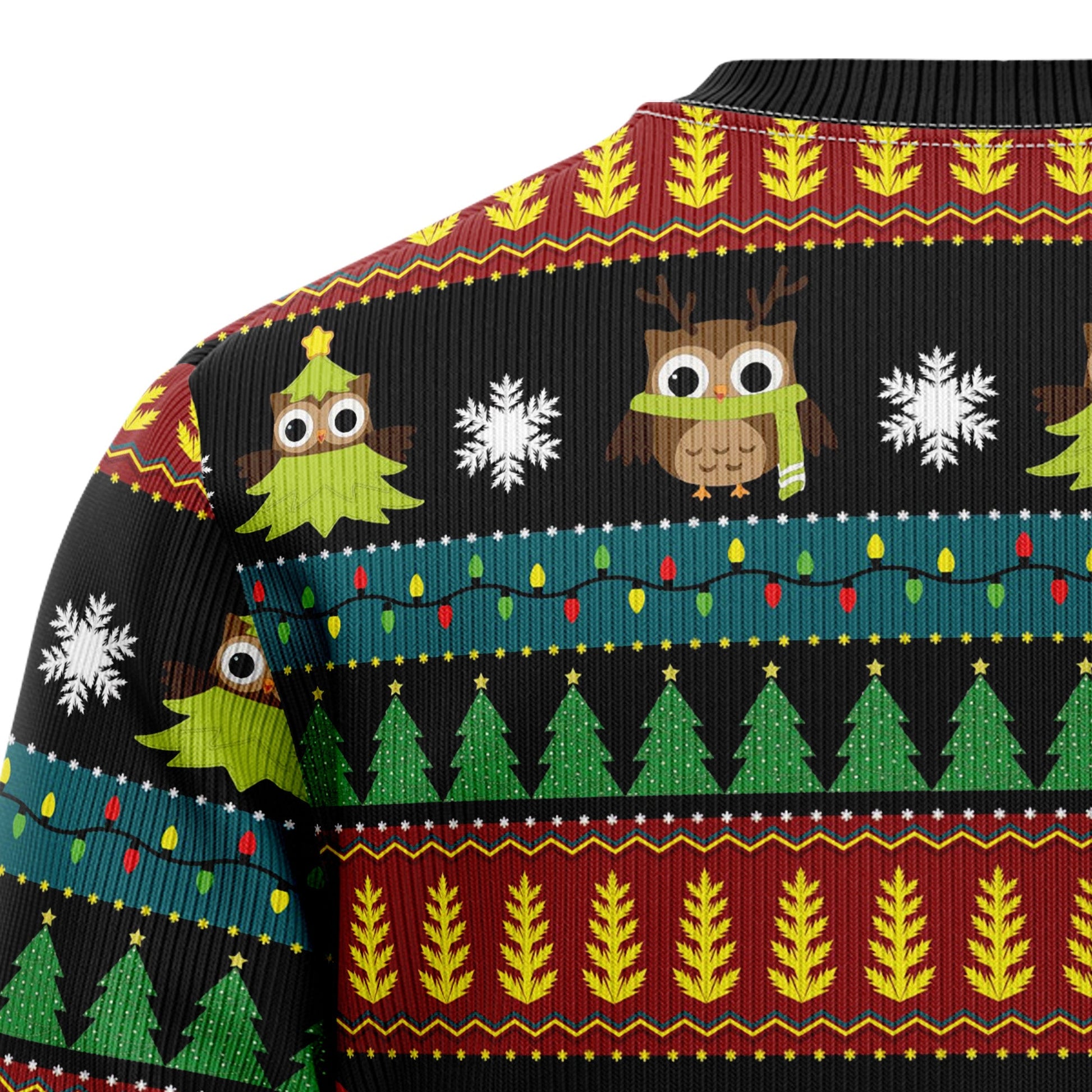 litzzy Owl Christmas Tree HZ102106 Ugly Christmas Sweater -  Best Gift For Christmas, Noel Malalan - Christmas Signature sweater   