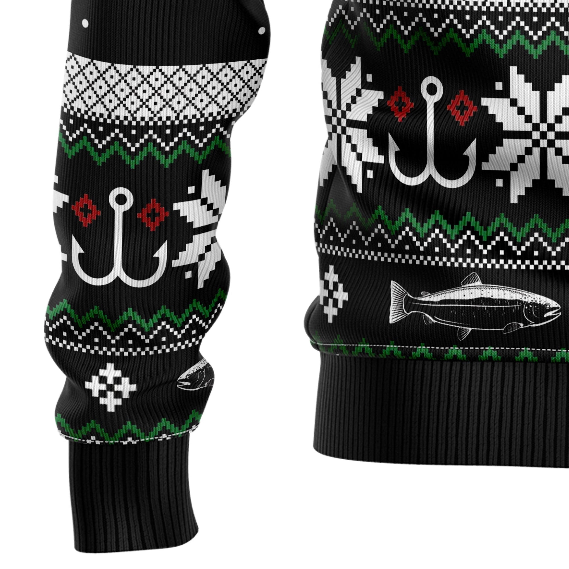 litzzy Santa Claus Fishing G51016 Ugly Christmas Sweater -  Best Gift For Christmas, Noel Malalan - Christmas Signature TN1087 sweater   