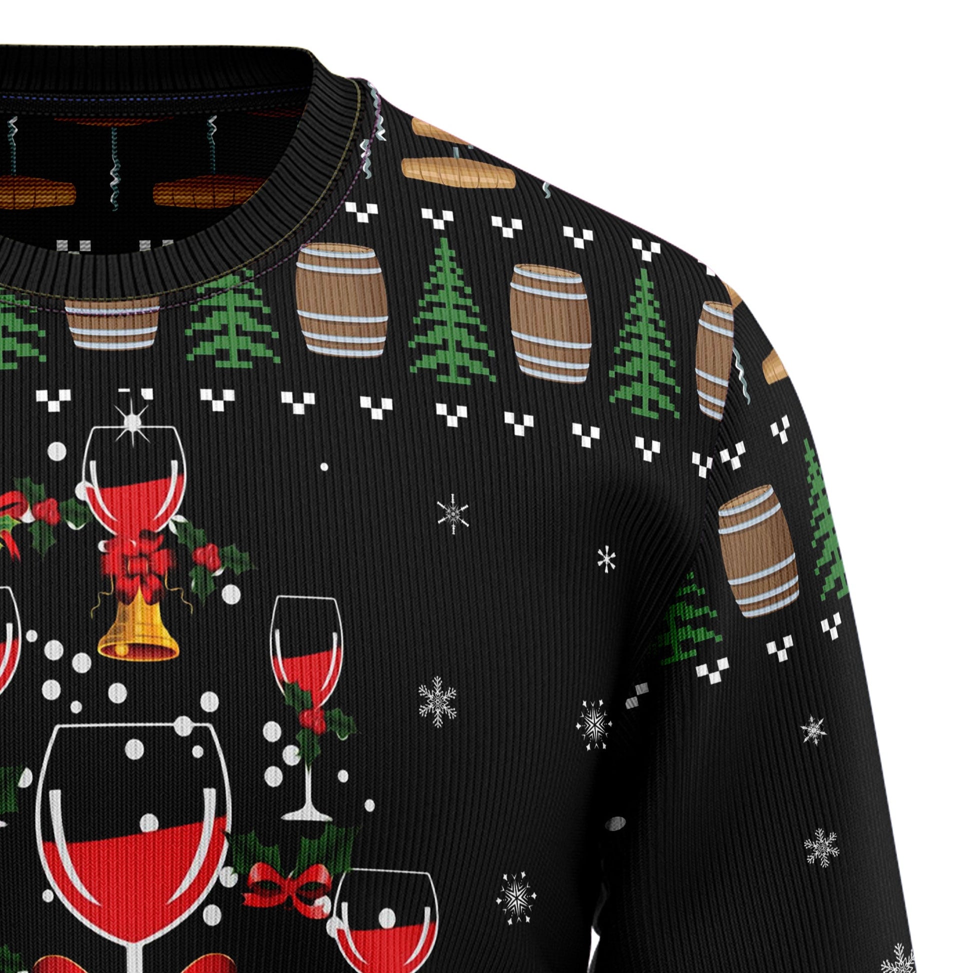 litzzy Red Wine Christmas T110 Ugly Christmas Sweater -  Best Gift For Christmas, Noel Malalan - Christmas Signature sweater   