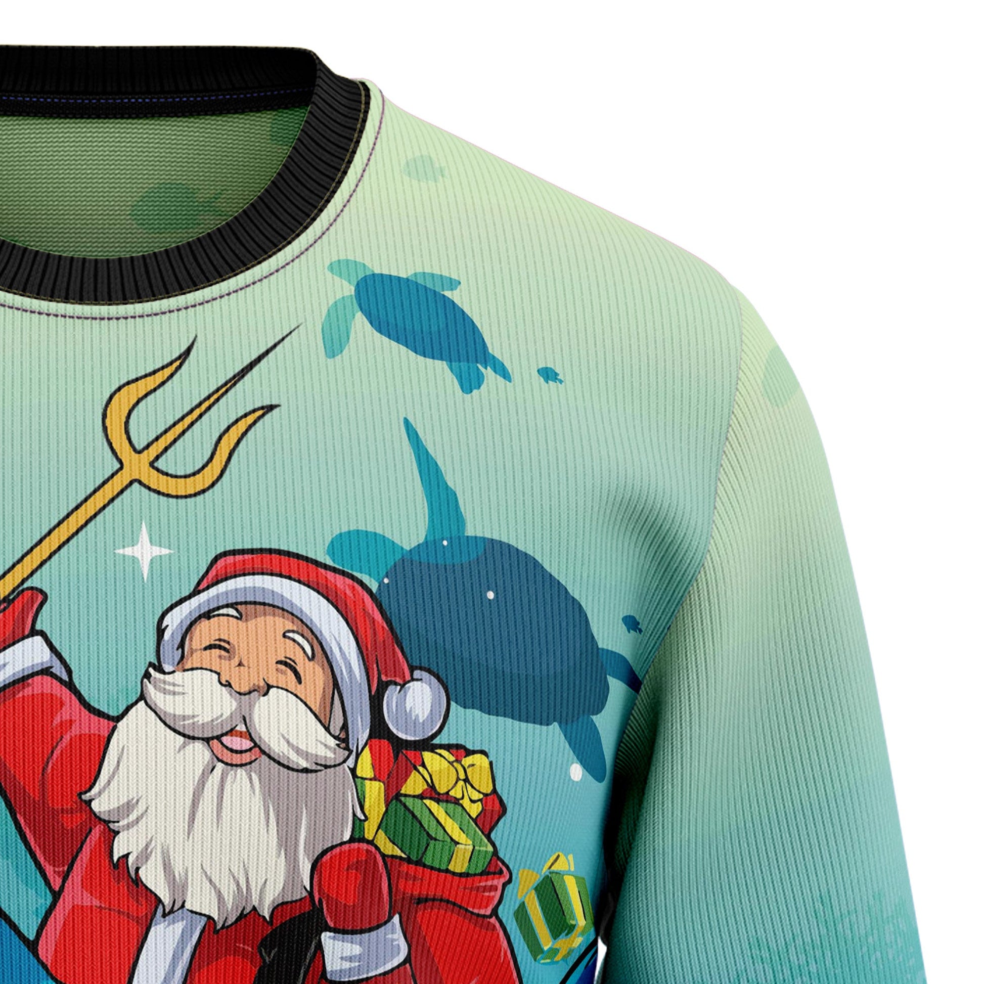 litzzy Santa Shark HT92504 Ugly Christmas Sweater -  Best Gift For Christmas, Noel Malalan - Christmas Signature sweater   